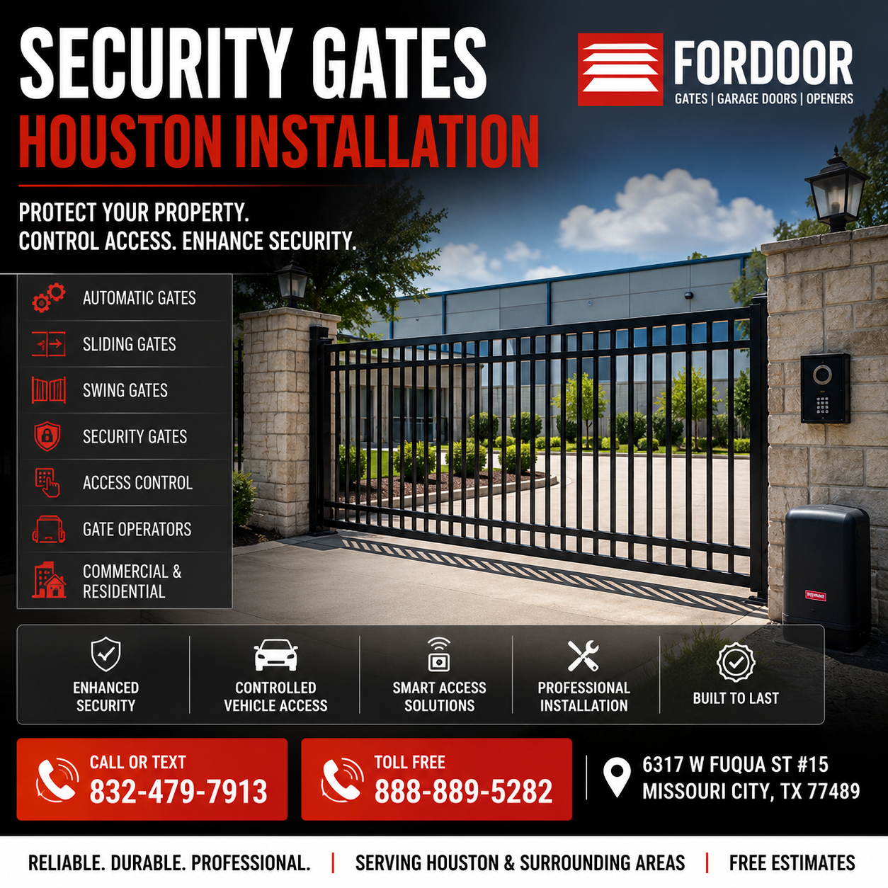 Security Gates – Houston Installation