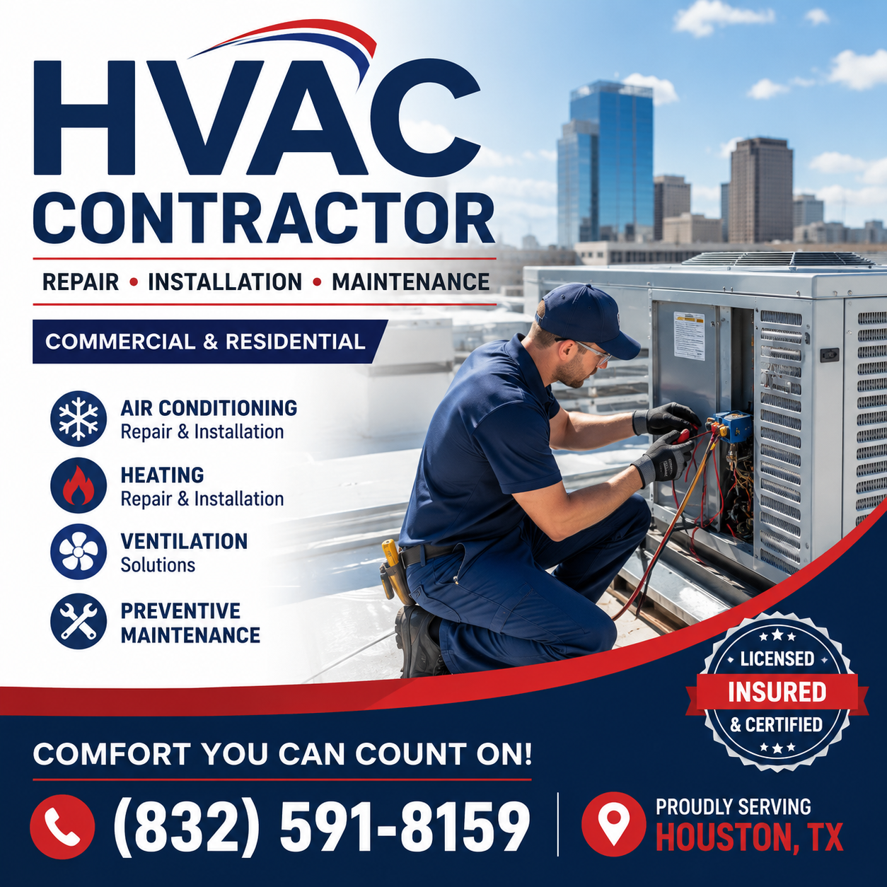 HVAC System Installation Houston TX