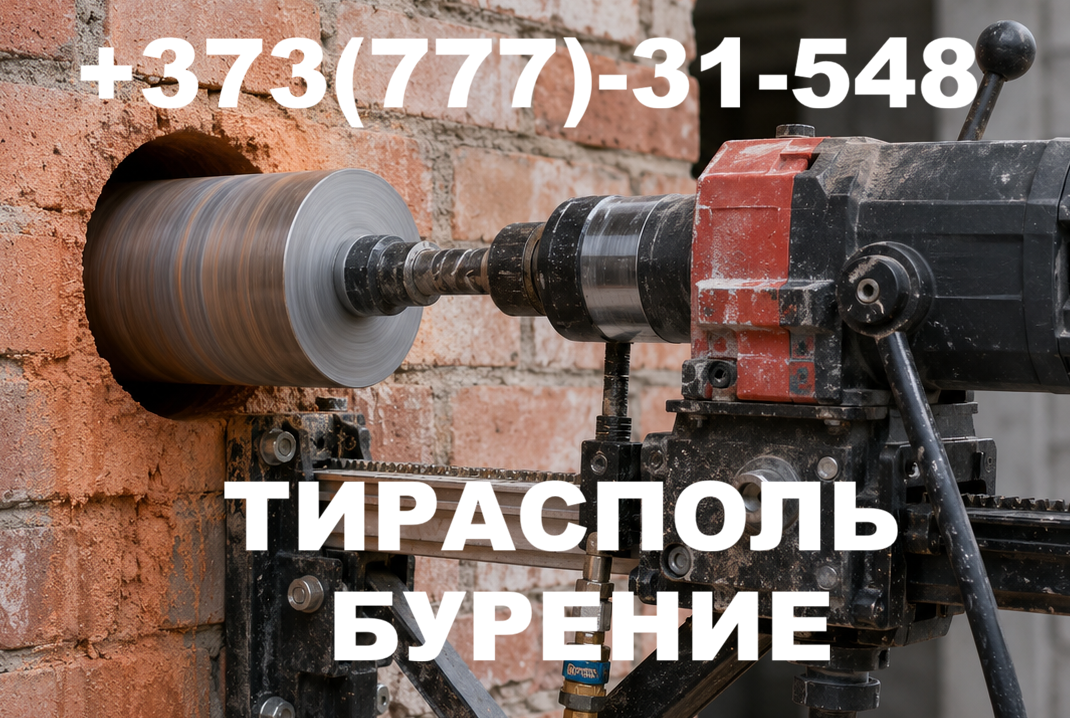 Алмазное сверление отверстий без воды!