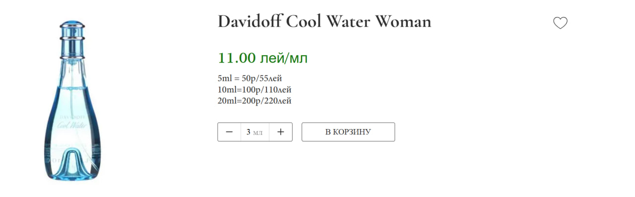 Элитная и нишевая парфюмерия Бельцы — эксклюзив