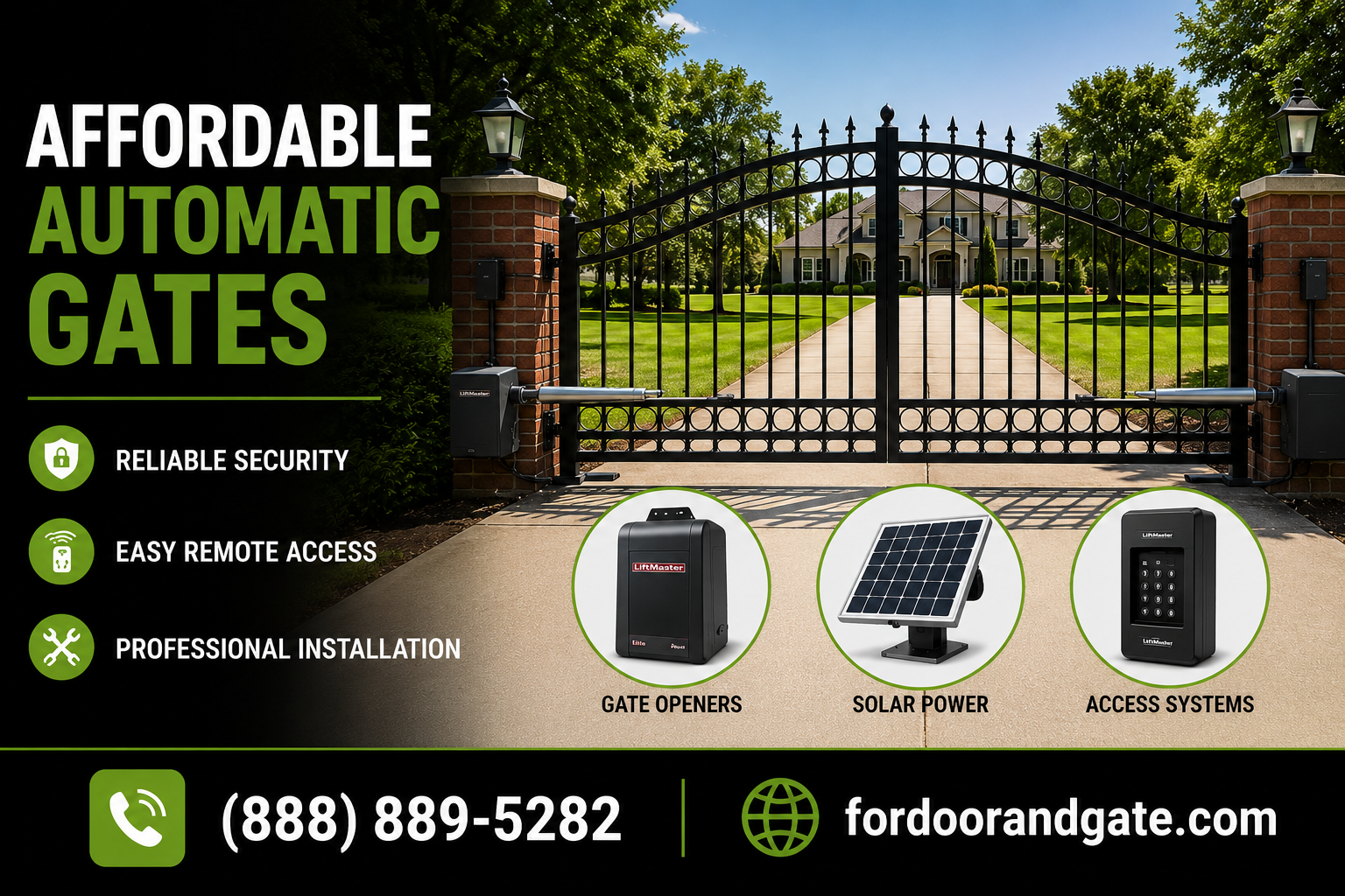 Automatic Gates Houston | Commercial Property Security Solutions