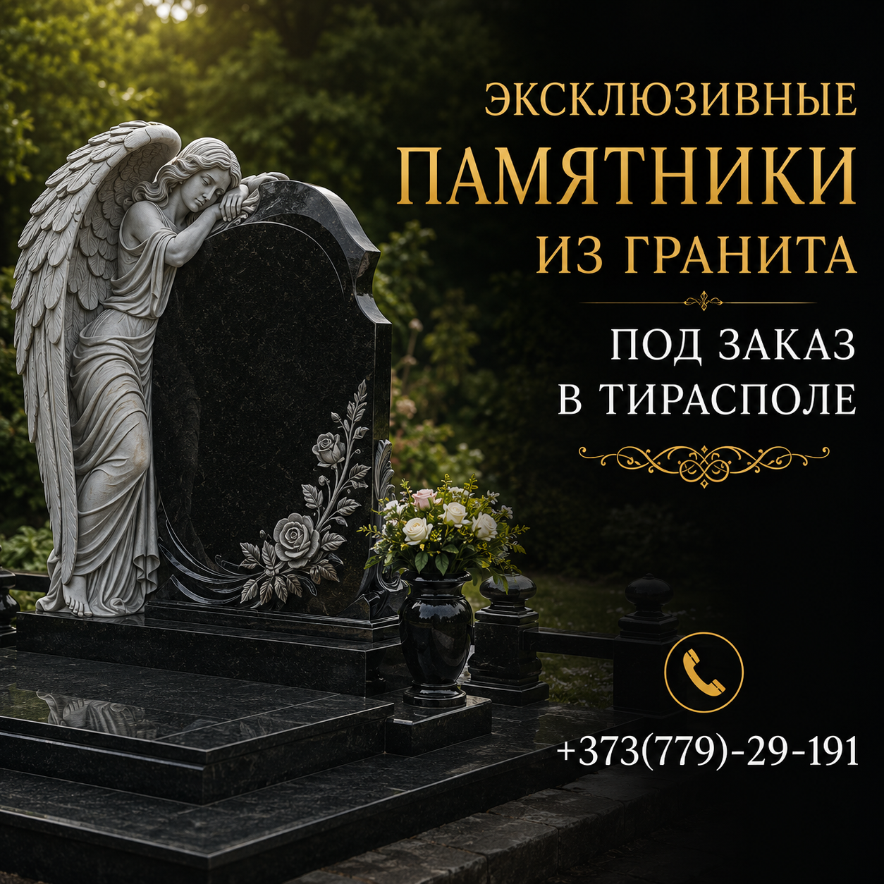 Мемориальный комплекс в Тирасполе | Изготовление из гранита на заказ