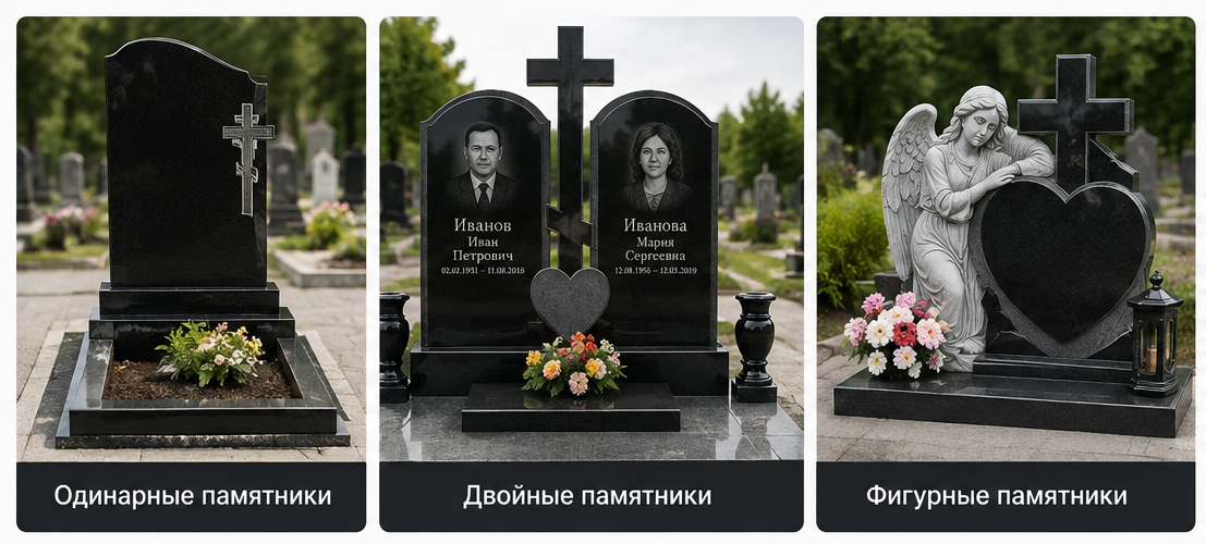 Заказать памятник на могилу с установкой в Тирасполе.