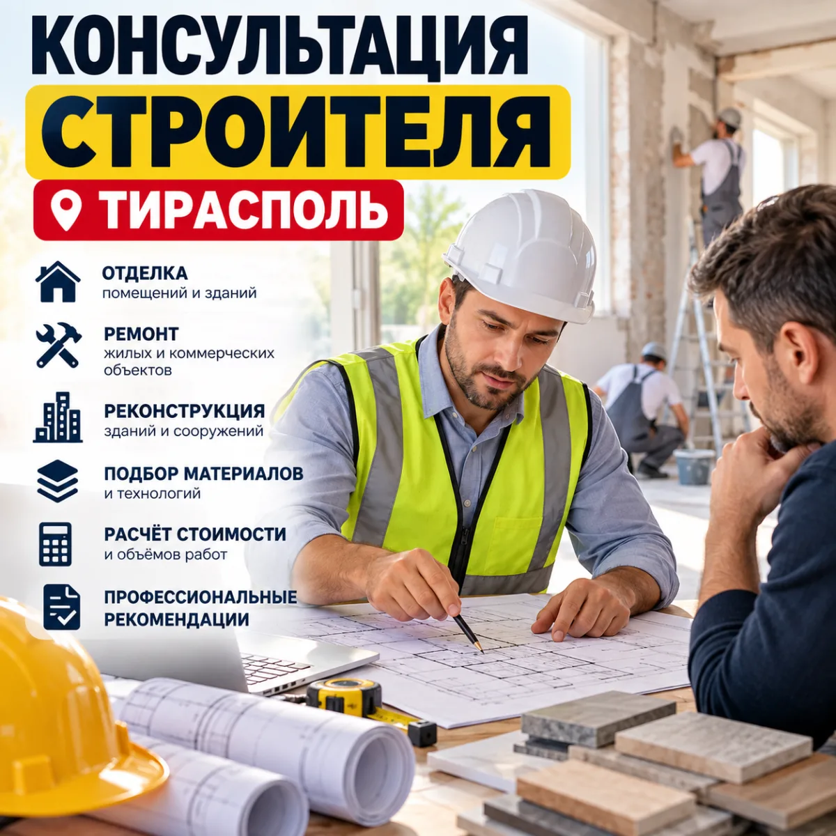 Консультация архитектора Тирасполь - строительство зданий и сооружений в ПМР