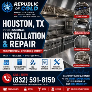 Houston, TX, USA – Professional Installation and Repair for Commercial Kitchen Equipment