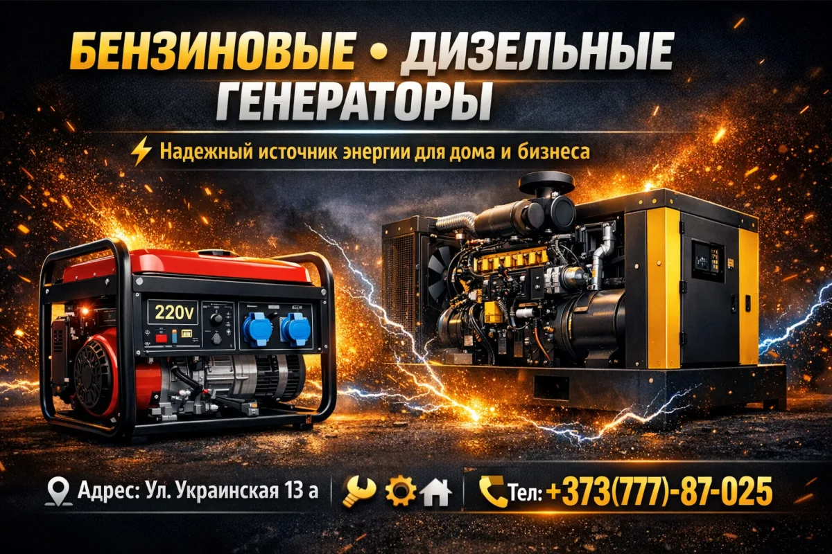 Купить генератор в Приднестровье – выгодные цены и доставка!