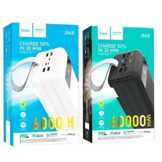 PowerBank - купить по лучшей цене в Тирасполе: Power Bank Hoco J86B 60000mAh QC 3,0 22,5W