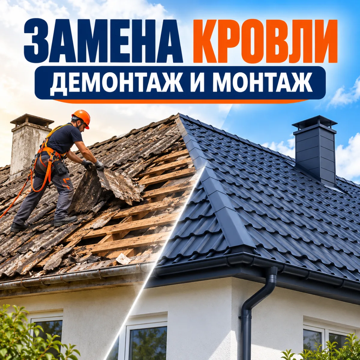 Установка кровли Кишинёв ⭐ Профессиональный монтаж
