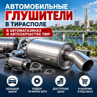 Глушитель для автомобиля в Тирасполе купить в автомагазине Тирасполя