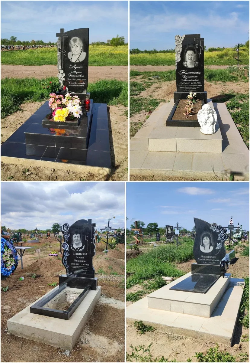 Памятники из черного гранита на могилу в Приднестровье: Разновидности, Виды и Цены