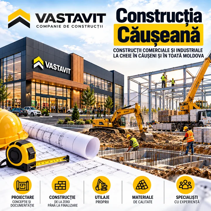 Construcția Căuşeană – Construcții Comerciale la Cheie în Căuşeni | VASTAVIT