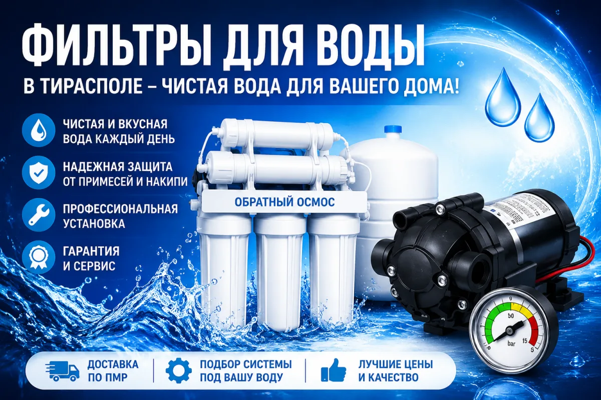 Фильтр для воды под мойку Кишинев