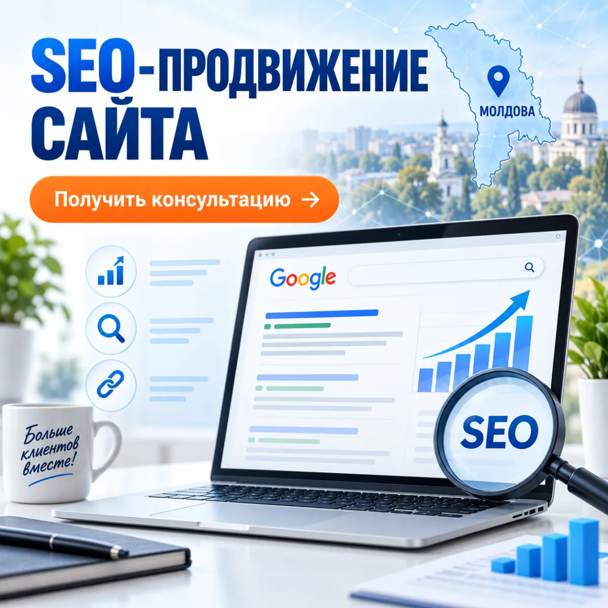 SEO-продвижение сайта в Молдове ⭐ Консультация