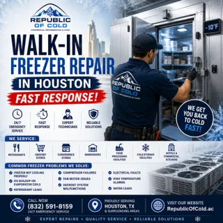 Walk in Houston Freezer Repair - Fast Response!