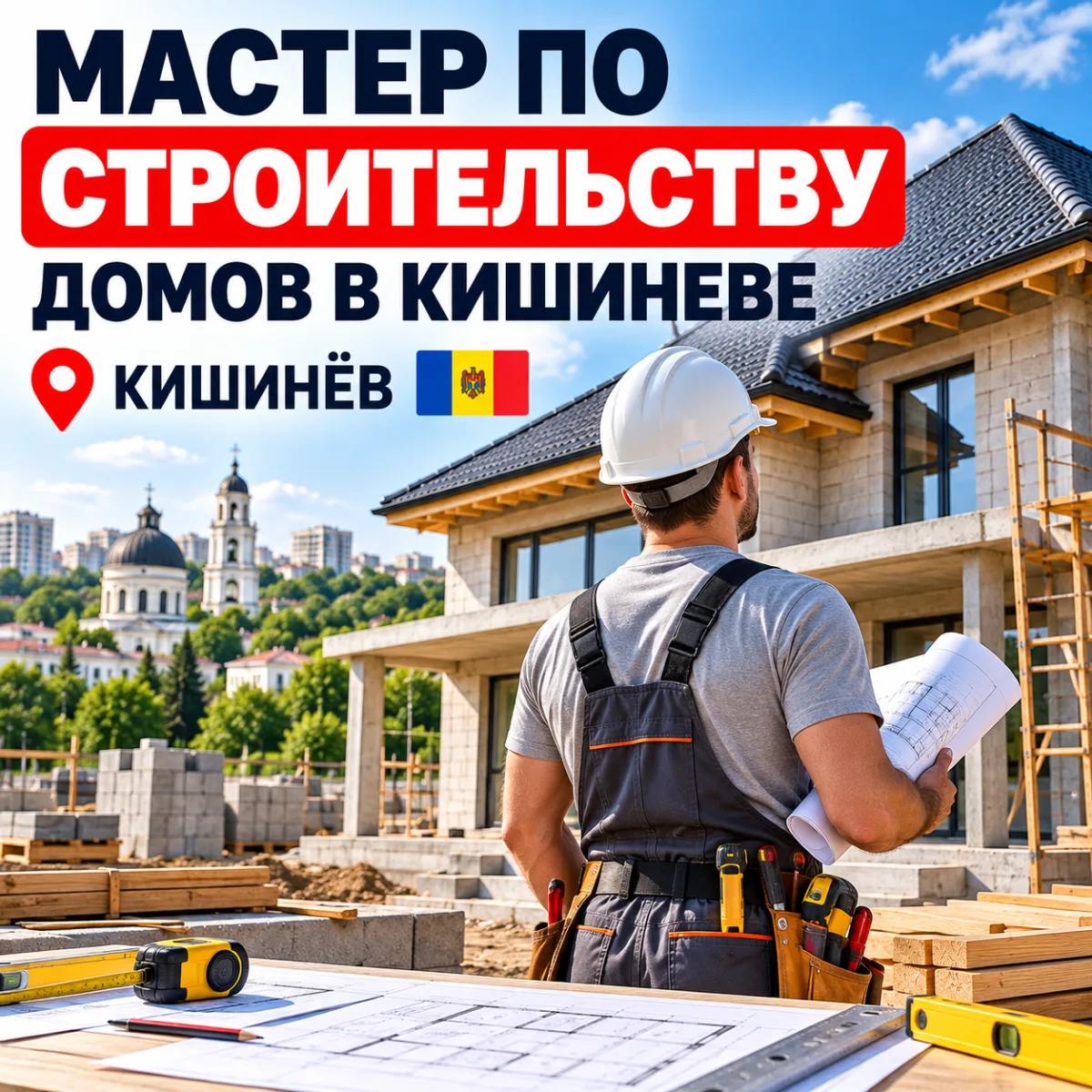 Мастер по Строительству Домов в Кишинёве — Строители, Бригады, Дома Под Ключ
