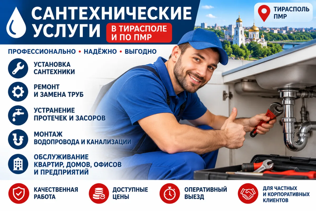 Профессиональные сантехнические услуги ПМР: установка, ремонт и обслуживание