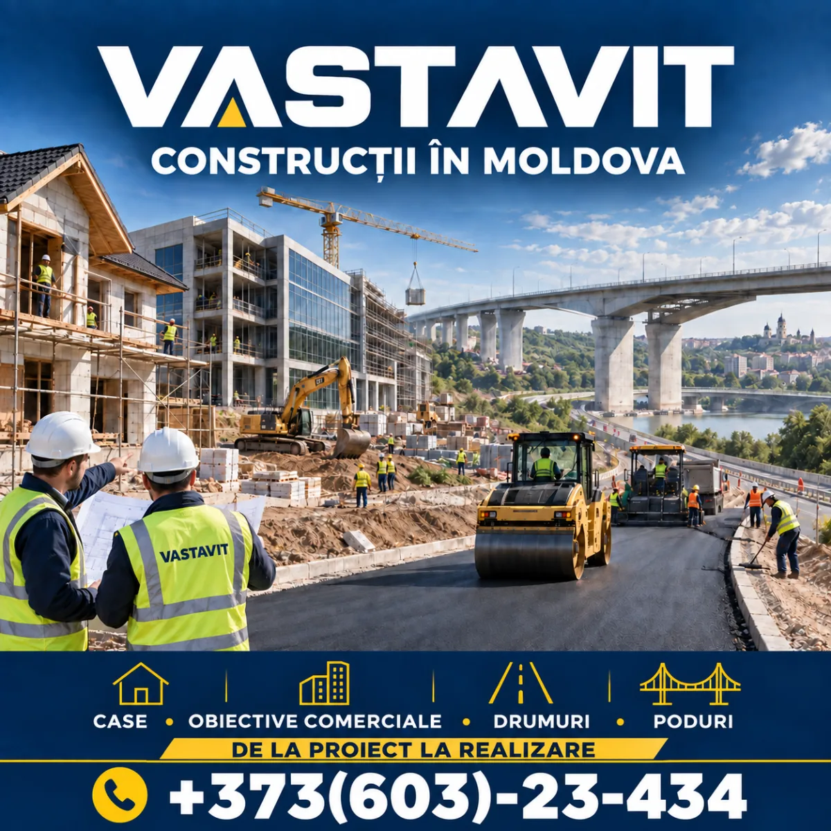 Servicii complete pentru construcția podurilor ⭐️ VASTAVIT