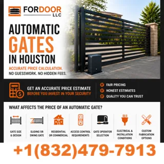 Fast installation of automatic gates in Houston - with a guarantee - company Fordor LLC
