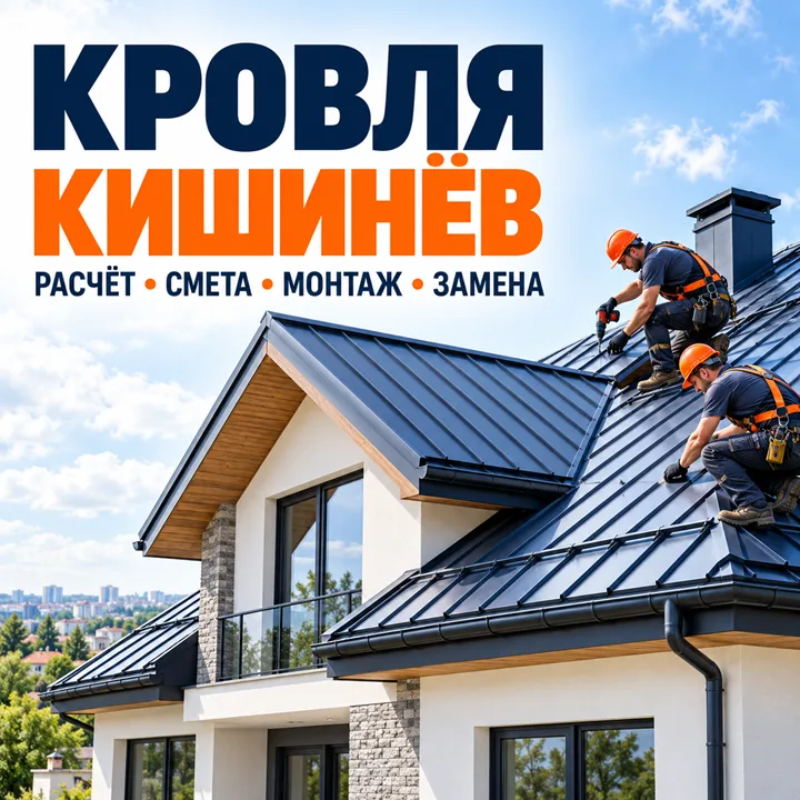 Крыша под ключ Кишинёв ⭐ Проект, смета и монтаж