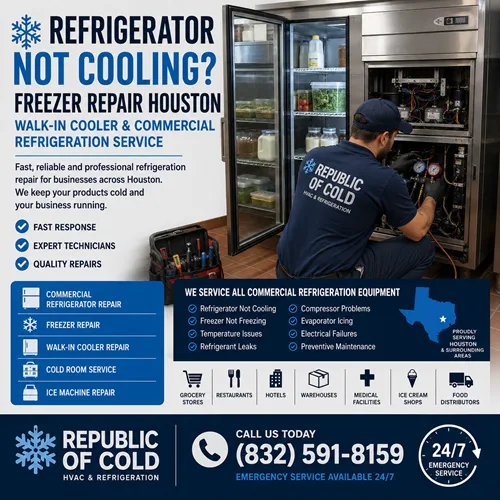 Refrigerator Not Cooling? Call Houston Refrigeration Experts Today