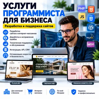 Услуги программиста для бизнеса — разработка и поддержка сайтов