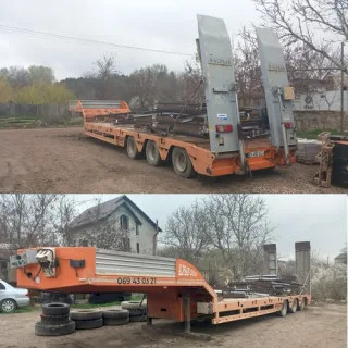 Închiriere platformă pentru transportarea utilajelor de construcții