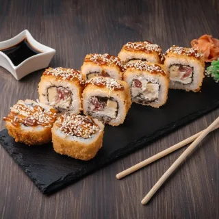 Рис, Рыба, палочки, Вассаби: Вкусно поесть в Тирасполе - заказать суши с доставкой на дом