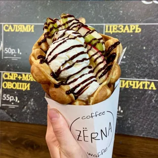 Сладкие и вкусные вафли из Гон-Конга в кофейне «Зерна ПМР», Тирасполь