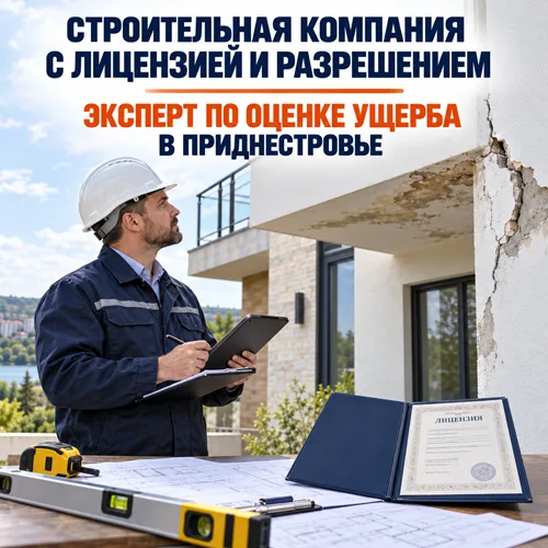 Строительная компания с Лицензией и Разрешением: Эксперт по Оценке Ущерба в Приднестровье.