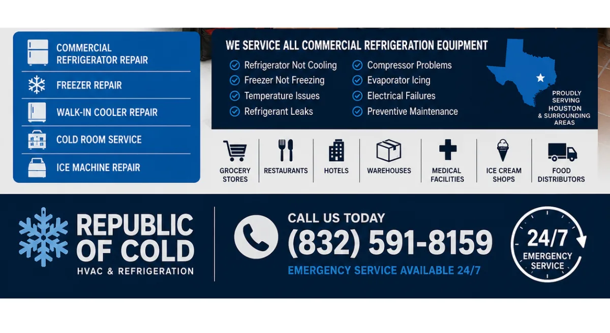 Refrigerator Not Cooling? Call Houston Refrigeration Experts Today