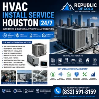HVAC Install Service Houston 24/7 | Commercial & Residential HVAC Installation ☎️ (832) 591-8159
