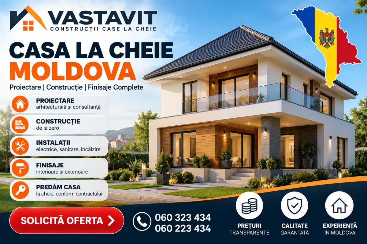 Construcții Case Premium în Moldova – Proiectare și Execuție La Cheie