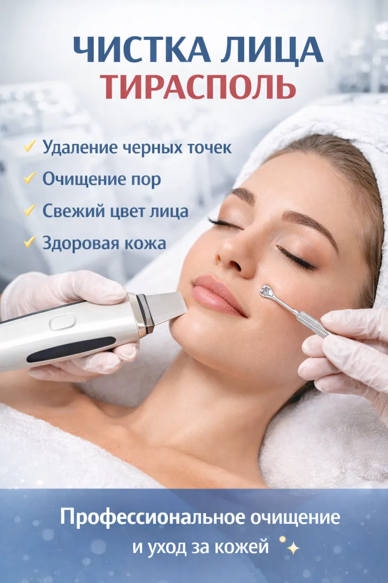 Профессиональная чистка лица в Тирасполе — косметологические процедуры для кожи