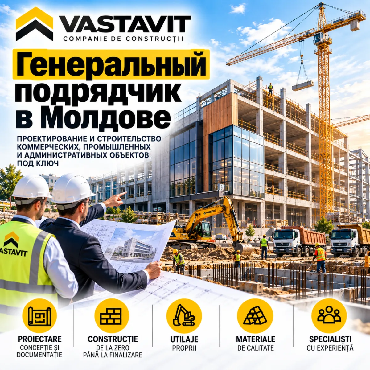 Генеральный подрядчик в Молдове — VASTAVIT | Генподряд и строительство под ключ