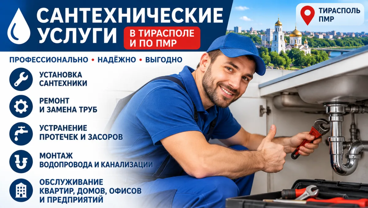 Обслуживание предприятий Бендеры ПМР – квалифицированный сантехник рядом