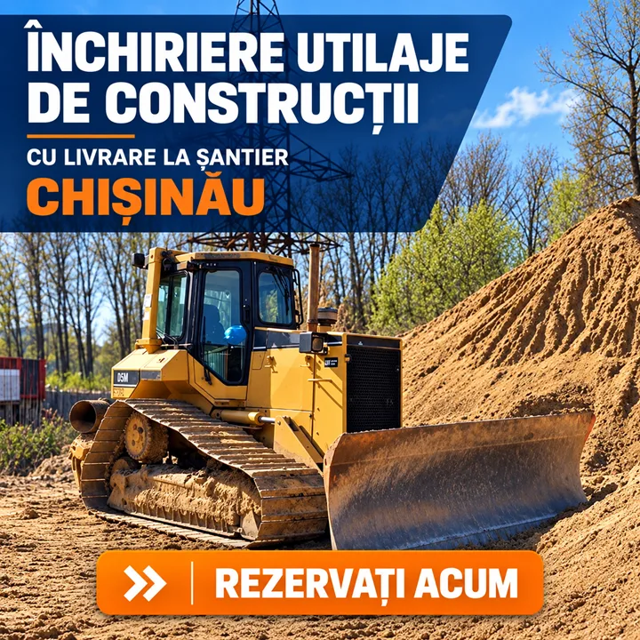 Închiriere buldozer cu operator în Chișinău și Moldova