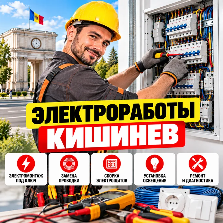 Электрик по Вызову Кишинев — Вызвать Мастера на Дом, Ремонт Электрики