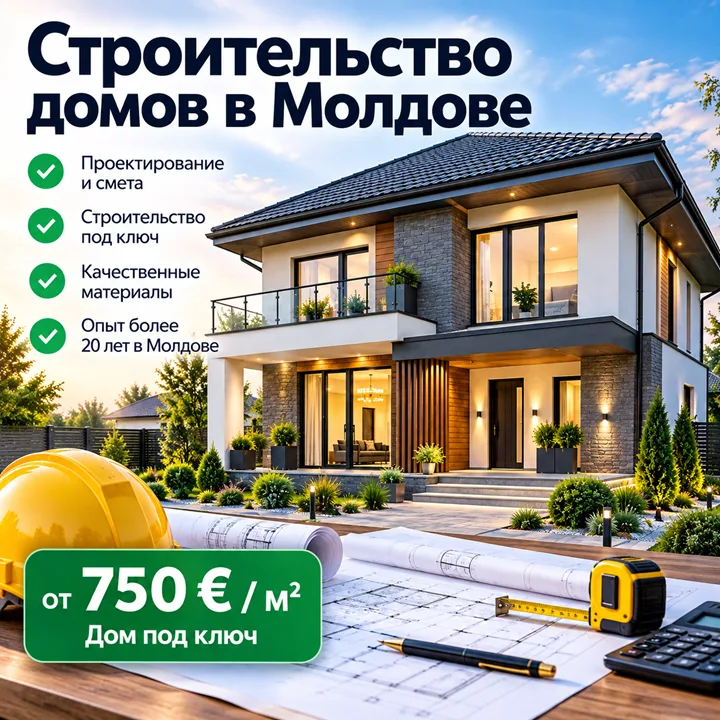 Строительство Домов в Молдове — Цены за м², Смета | Vastavit