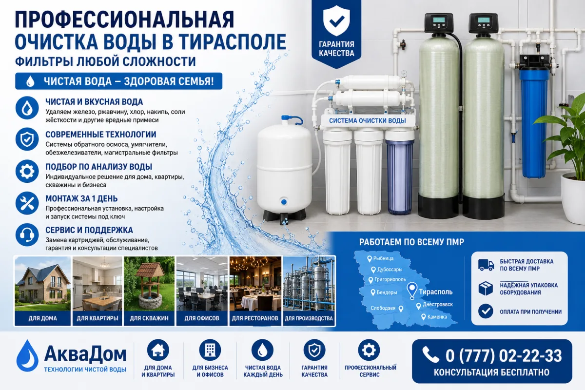 Мощный фильтр очистки воды