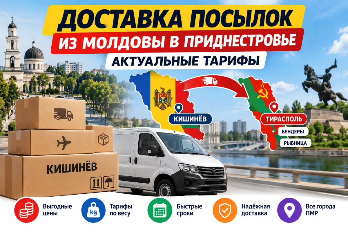 Актуальные тарифы на доставку посылочек в Приднестровье из Молдовы