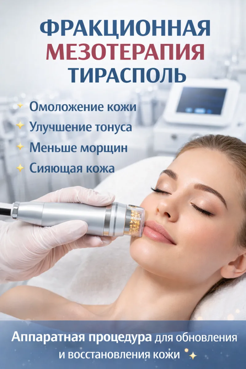 Фракционная мезотерапия Тирасполь — микроигольчатое омоложение и лифтинг кожи