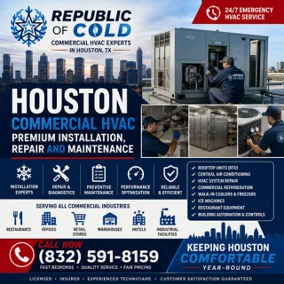 Republic of Cold | Houston Commercial HVAC – Premium Installation, Repair and Maintenance