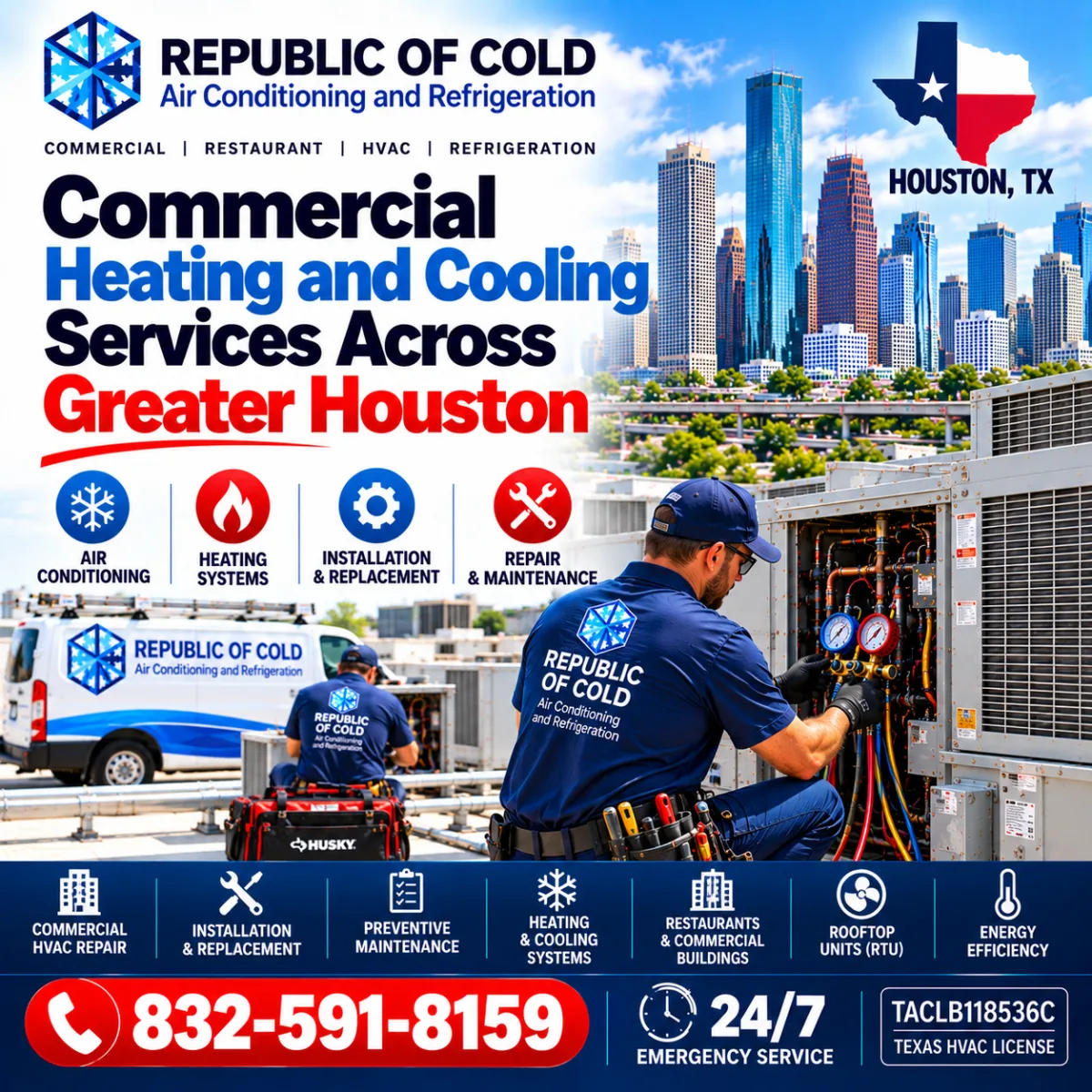 Commercial Heating and Cooling Services Across Greater Houston