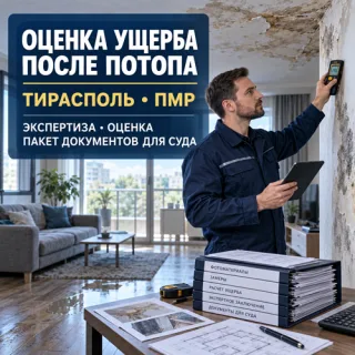 Эксперт по оценке ущерба после потопа в Тирасполе