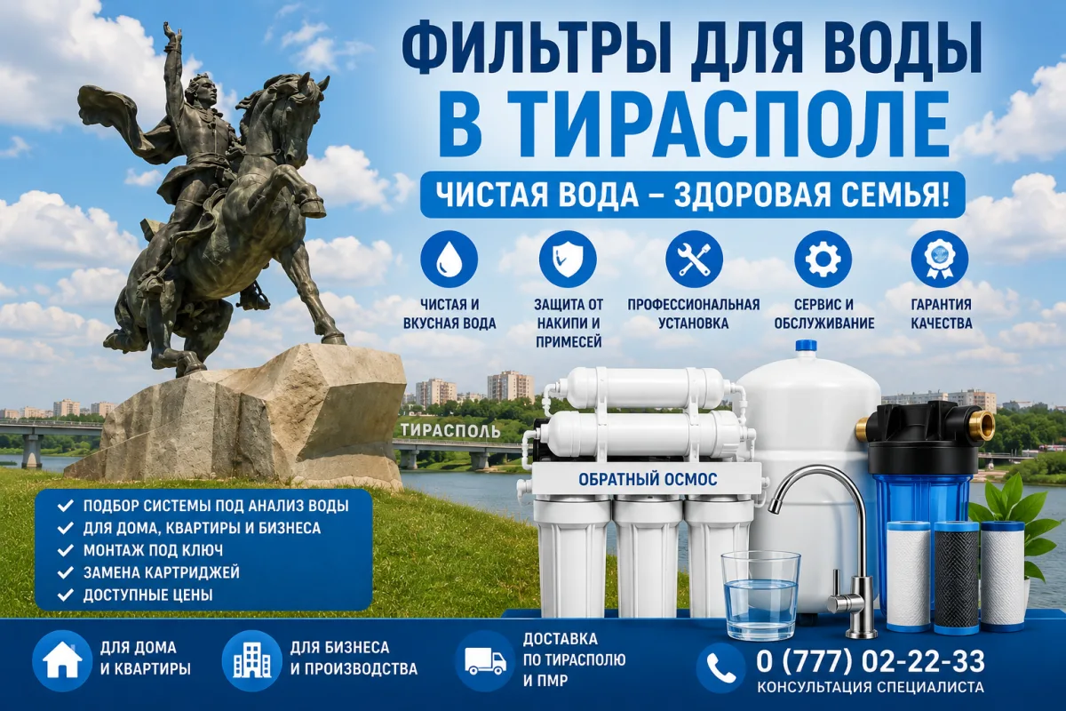 Автоматический смягчитель воды ПМР ☎️ 0 (779) 21-010