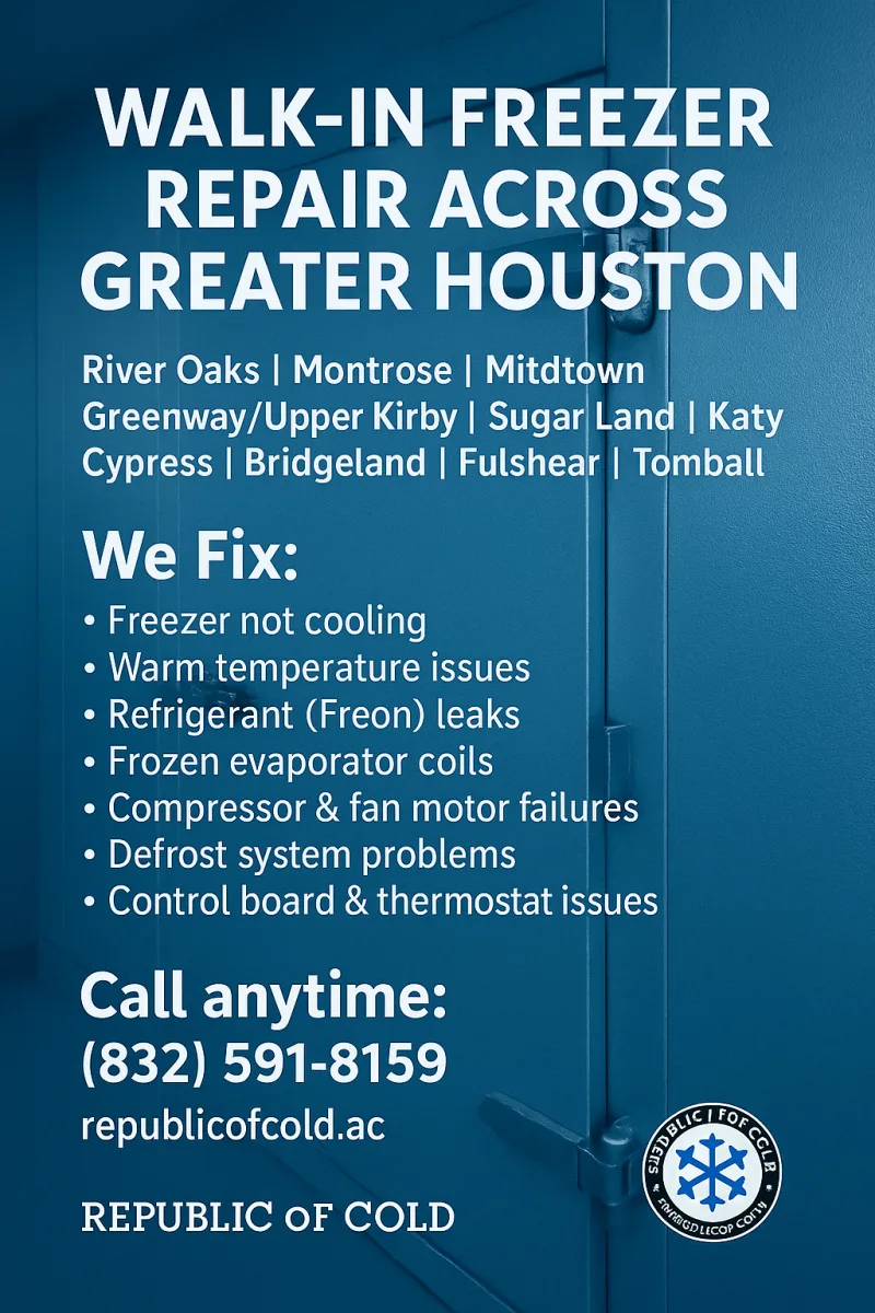 ❄️ Walk-In Cooler, Freezer ❄️ Ice Machine Service — Houston, TX ❄️